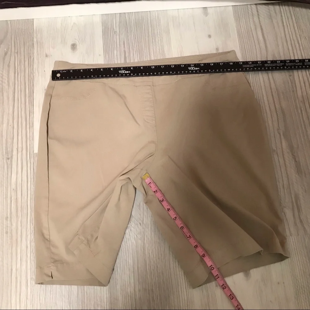 Kim Rogers Tan Stretch Shorts - Picture 8 of 8